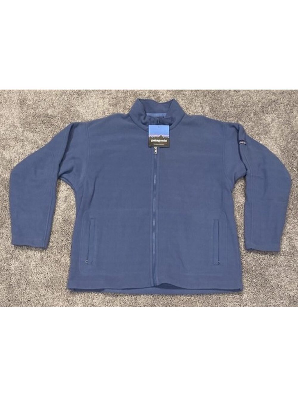 New Vintage Patagonia Synchilla Blue Full Zip Jacket Mens XL